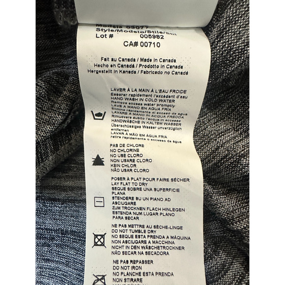 Joseph Ribkoff Silver Metallic Black Abstract Art Tunic Top Women's Size 10 - Picture 13 of 14